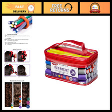 36PCS Flexi Rods - Flexible Curling Rods, Foam Hair Rollers, No Heat Curlers 7"