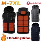 Electric Vest Heated Jacket Hat Waterproof Thermal Warm Outdoor Hiking Winter AU
