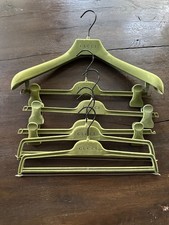 Gucci Adult Hanger Lot Of 6 Hangers Green Velvet Authentic
