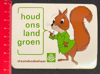 staatsbosbeheer houd ons land groen - Aufkleber Sticker /080617197