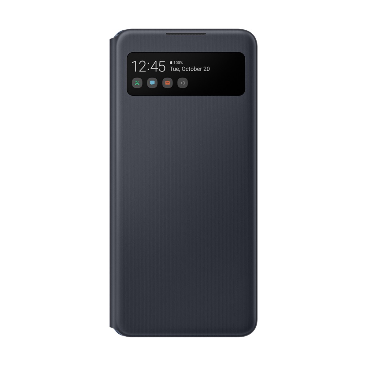 Étui Galaxy A42 5G S View Cover Noir idéal pour visionner vos notifications en déplacement