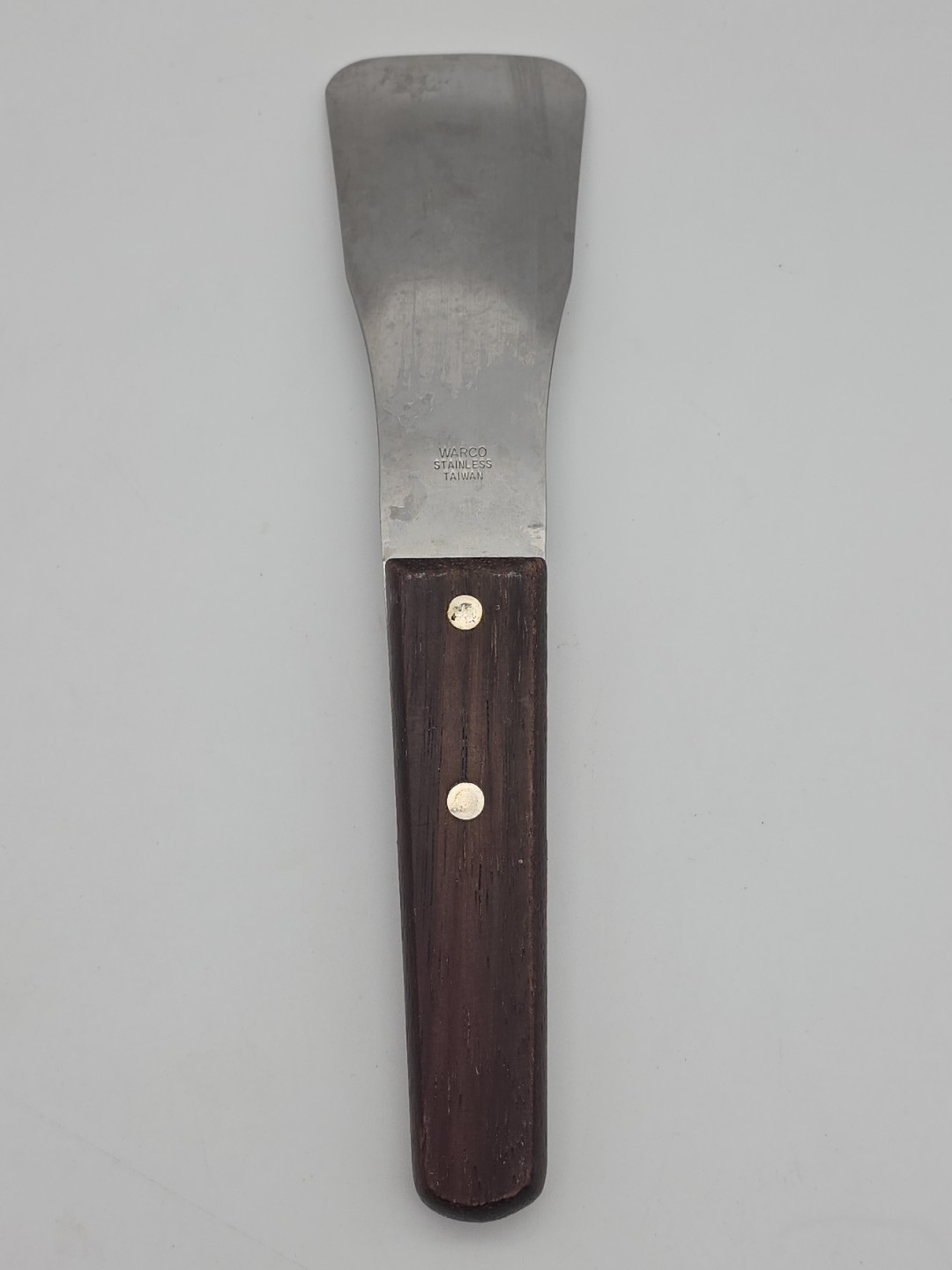 Vtg Schwan's Preferred Stainless Steel Wood Handle Ice Cream Scoop Spade Warco