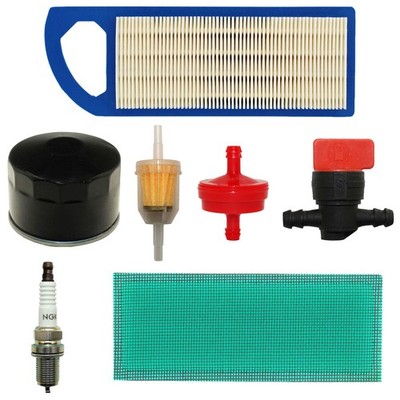 Air Filter Tune Up Kit with 496018S Spark Plug Fits Briggs and Stratton Engines