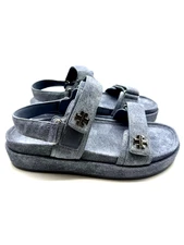 AUTH Tory Burch Kira Metallic Dual-Band Sport Sandals Size 11 US