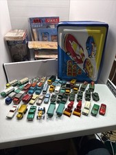 Vintage Matchbox Lesney Diecast Lot w/ Cases 1950s 70s Lot Of 45 Cars Huge Lot