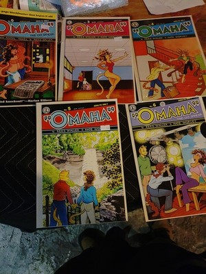 Lot Of 5 Omaha The Cat Dancer Comics Bagged And Boarded Excellent Condition