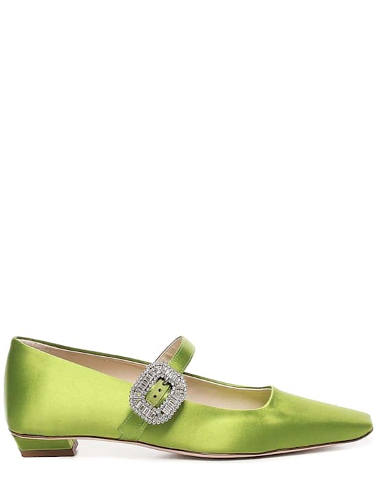 Roger Vivier - Women - Ballet flats with strap and buckle - Green 292490₽
