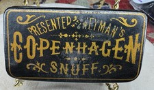 Antique 1800's Copenhagen Weyman Bros. Snuff Laquered Box RARE - EXCELLENT