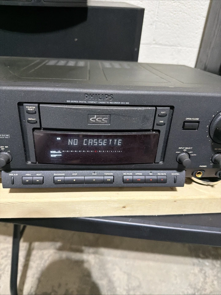 Grabadora de casete digital compacta Philips DCC900 BK01 equipo de audio vintage Foto 3 de 4