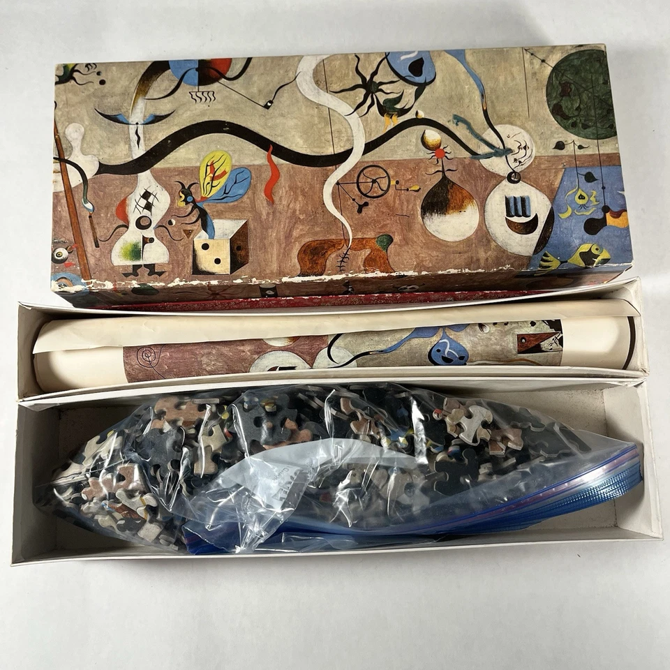 "Carnival of Harlequin" "Joan Miro" Springbok Special Edition Puzzle Box VTG '65 - Image 4 of 4