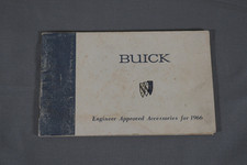 1966 1st Edition Buick Riviera Wildcat Factory Gm Owners Accessories Brochure