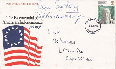 FDC signiert von Anne Armstrong US-Botschafter UK T Armstrontg P 47 WW11 Pilot