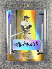 2004 Leaf Certified Materials Mirror Gold Stan Musial Auto /25 Cardinals #240