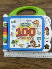 Leap Frog Learning Friends 100 Words Book With Batteries Tested Works