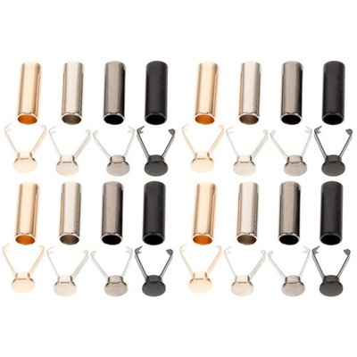 2 PCS Hood Rope Auxiliary Material Child Shoe Lace Ends Tips Metal Shoelace