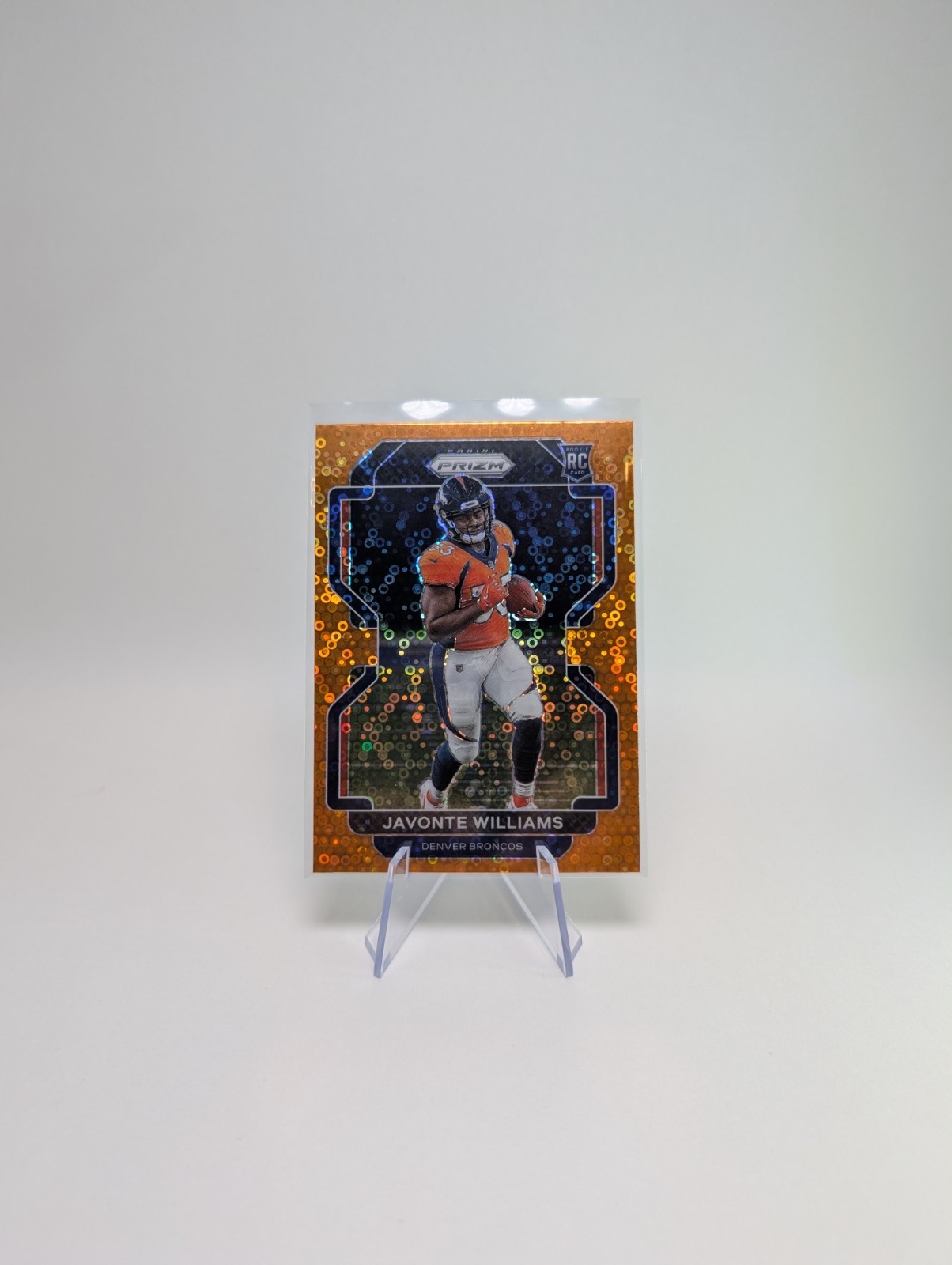 2021 Panini Prizm - Rookie Javonte Williams #345 Orange Disco Prizm (RC)