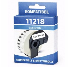 20x etykieta kompatybilna z etykietą Brother DK11218 24 mm średnica 1000