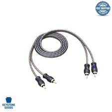 3ft 2-Channel RCA Audio Cable - Oxygen Free Copper, Noise-Reducing, Braided D...