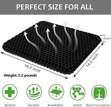 Sitzkissen Orthopädisches Steißbeinkissen Auto Büro Sitzerhöhung Stuhlkissen Gel