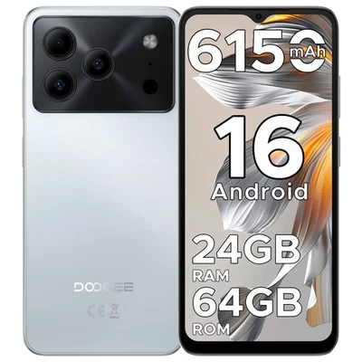 DOOGEE Note 56 6,56" Handy Ohne Vertrag Android 16 Smartphone 24GB+64GB 6150mAh