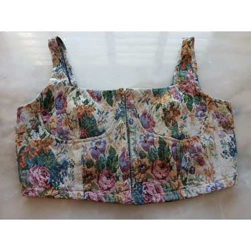 Tapestry corset top size M French girly top
