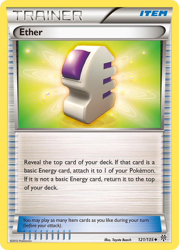Ether 121/135 Uncommon Plasma Storm Pokemon Lightly Played