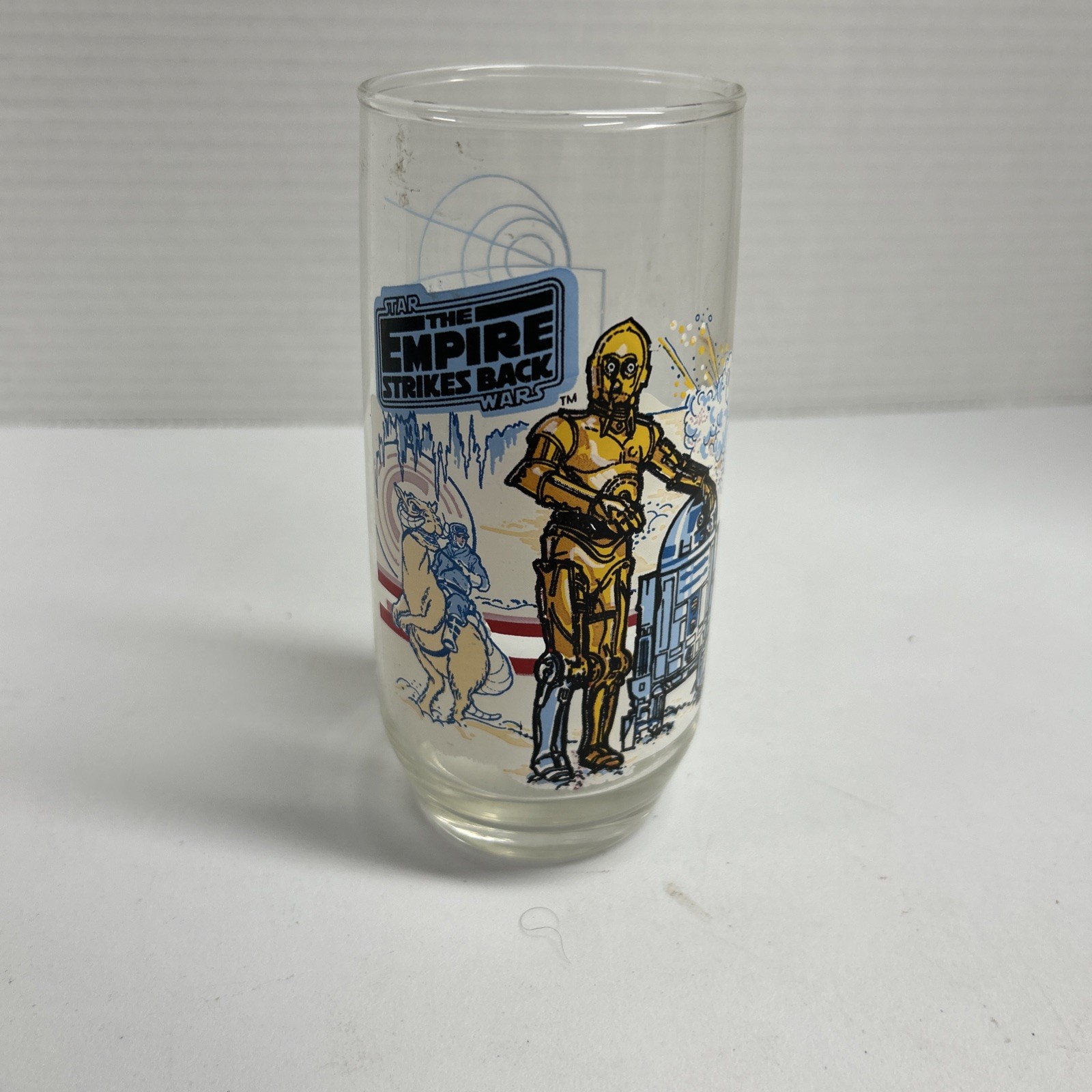 Vintage 1980 Burger King Star Wars Empire Strikes Back R2-D2 & C-3PO Collectible Glass