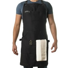 Asaya Chef and BBQ Apron with Bottle Opener and Hand Towel - 10oz Cotton Canv...