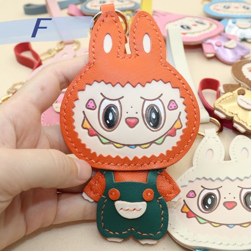 Real Leather Monster Keychain Bag Charm, Handm-painted Cute Gifts - Picture 7 of 14