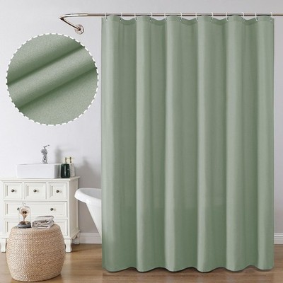 Zora Sage Green Shower Curtain for Bathroom, Fabric Shower Curtain Bath