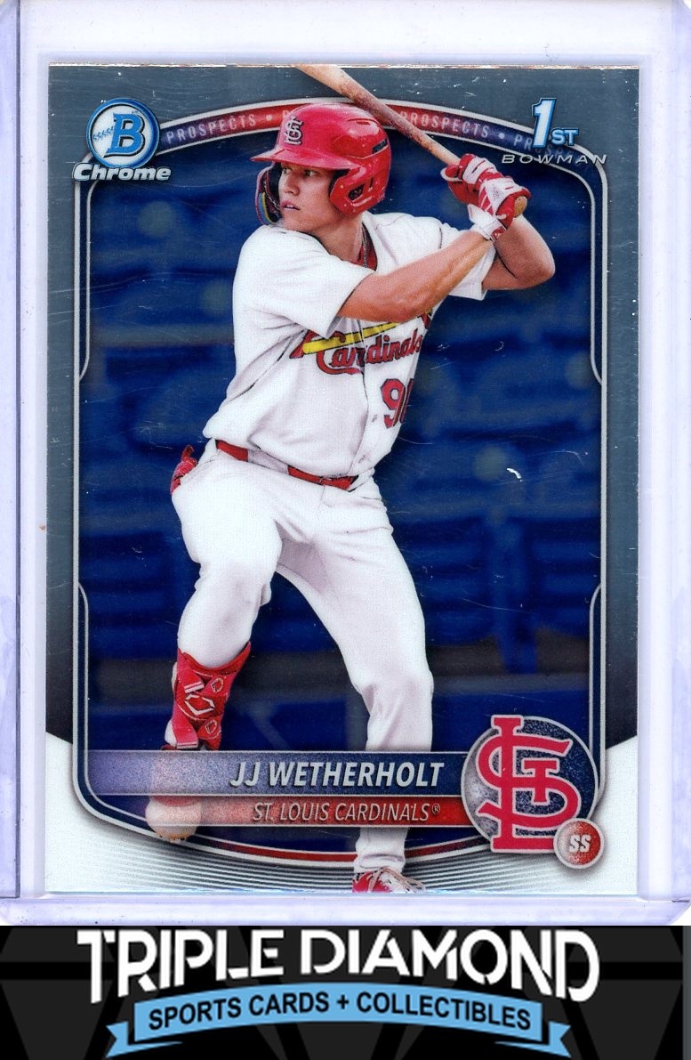 2025 Bowman Chrome 1st JJ Wetherholt Prospects Cardinals E859