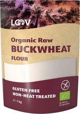 LOOV Organic Raw Buckwheat Flour, 1 kg, Gluten Free Flour, Not Heat-Treated, Al 15.88 per kilo