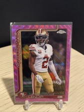 2025 Topps Chrome Football - Deommodore Lenoir #269 Pink Wave /250 - 49ers