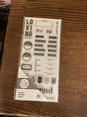 The Happy Planner. Stamp Set. Plan A Happy Life. New In Package CLS-08. Retired