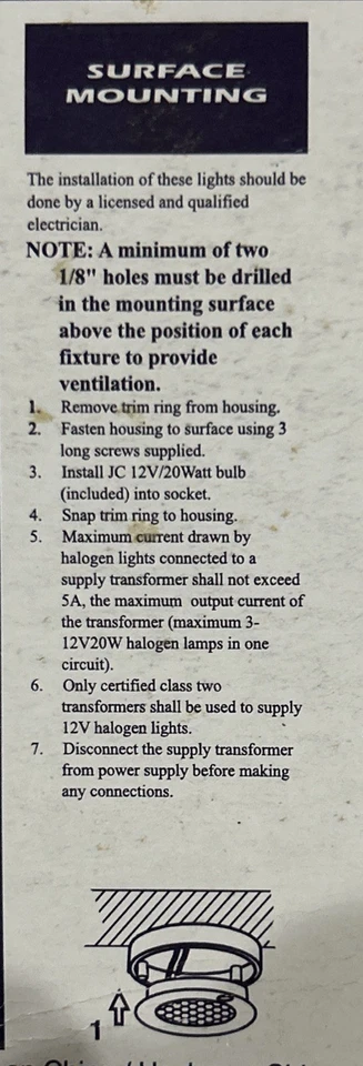 NEW Eurofase R029 Mini Downlight Flush or Surface Mounting Cabinets, Bars, etc. - Image 3 of 3