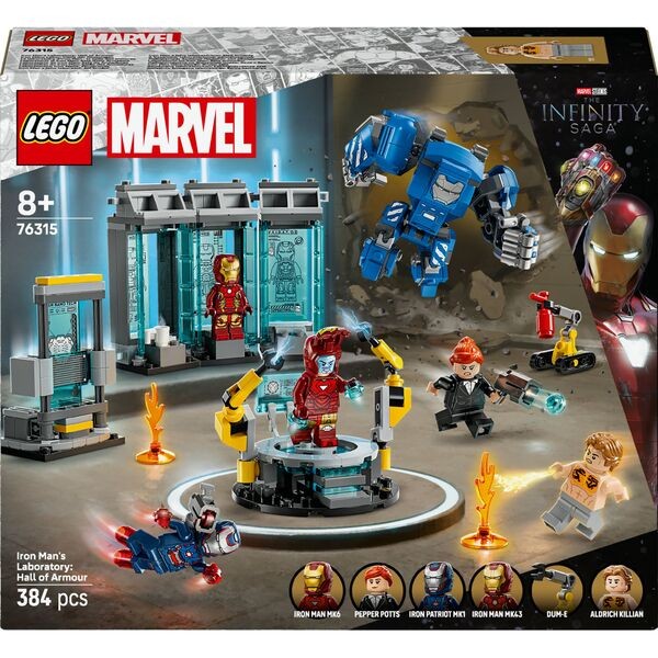 Lego Marvel Super Heroes Iron Mans Labor: Halle Der RüStungen 76315-image