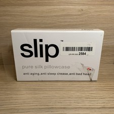 Slip 20" x 30" Queen Pure Silk Pillow Case, Soft Durable - Color White READ