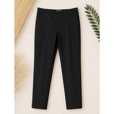 NWT Banana Republic Women  s Sloan Fit High Rise Trouser Pants Black Size 12S