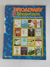 BROADWAY SHOWCASE 50 Famous Songs for Piano Voice Guitar Vtg Sheet Music Book