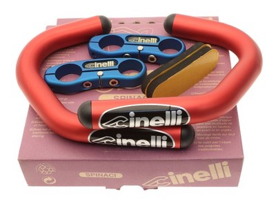 Cinelli チネリ　Spinaci 簡易DHバー　レッド　DH2 Cinelli Spinaci Handlebar Extensions Metallic Red/Blue Time Trial