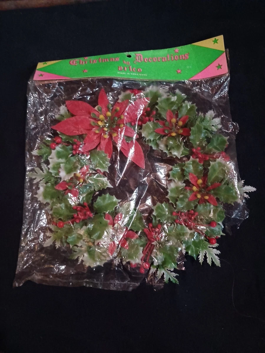 ヴィンテージ　U.S.A 1960年代　FRP クリスマスリース 幅110cm Christmas Wreaths 1960 Year Manufactured Collectible Wreaths
