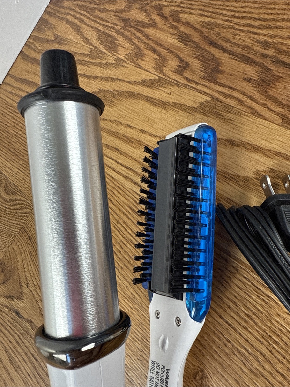 InStyler Wet to Dry Rotating Curling Iron Brush IS2.2-1001 Blue 1.25" TESTED