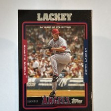 Topps 2005 John Lackey #176 Anaheim Angels MLB Baseball Black /54