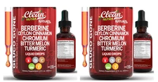 Berberine 3000mg Gymnema/Apple Cider Vinegar/Chromium/Ceylon Cinnamon 2X2ozDrops