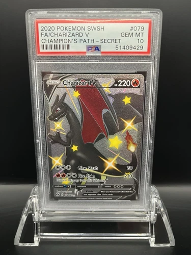 2020 Pokemon SWSH F.A./ Charizard V Champions Path- Secret #79 PSA 10