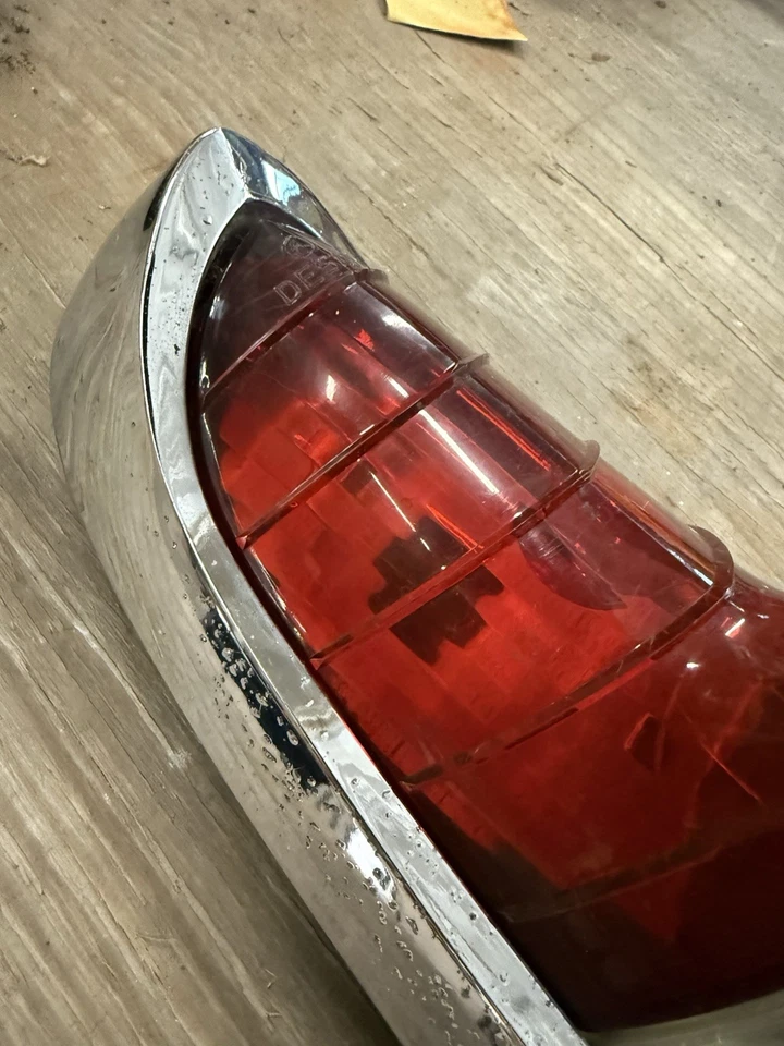 1955 Desoto Firedome Fireflite RH Chrome Taillight Bezel Lens Assembly - Image 3 of 4