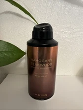3.7 Oz Bath and Body Works Mahogany Teakwood Body Spray New
