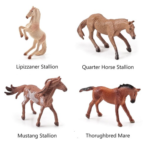 New Mini Simulated Static Cake Topper Toy Horse Model Figures - Picture 5 of 18