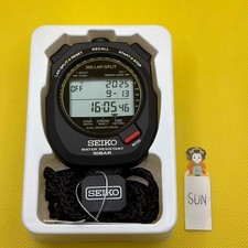 SEIKO STOP WATCH Swimming Master SVAS009 Black Made In Japan 