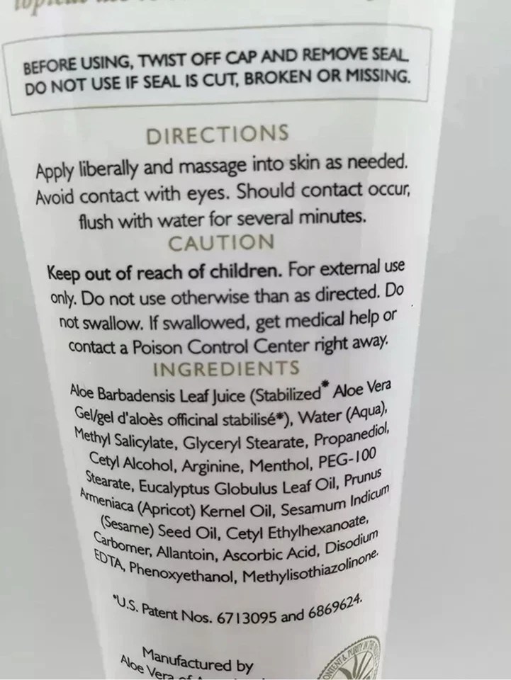 Forever Aloe Heat Lotion - Lotion de massage apaisante, 118 ml - Photo 4/4